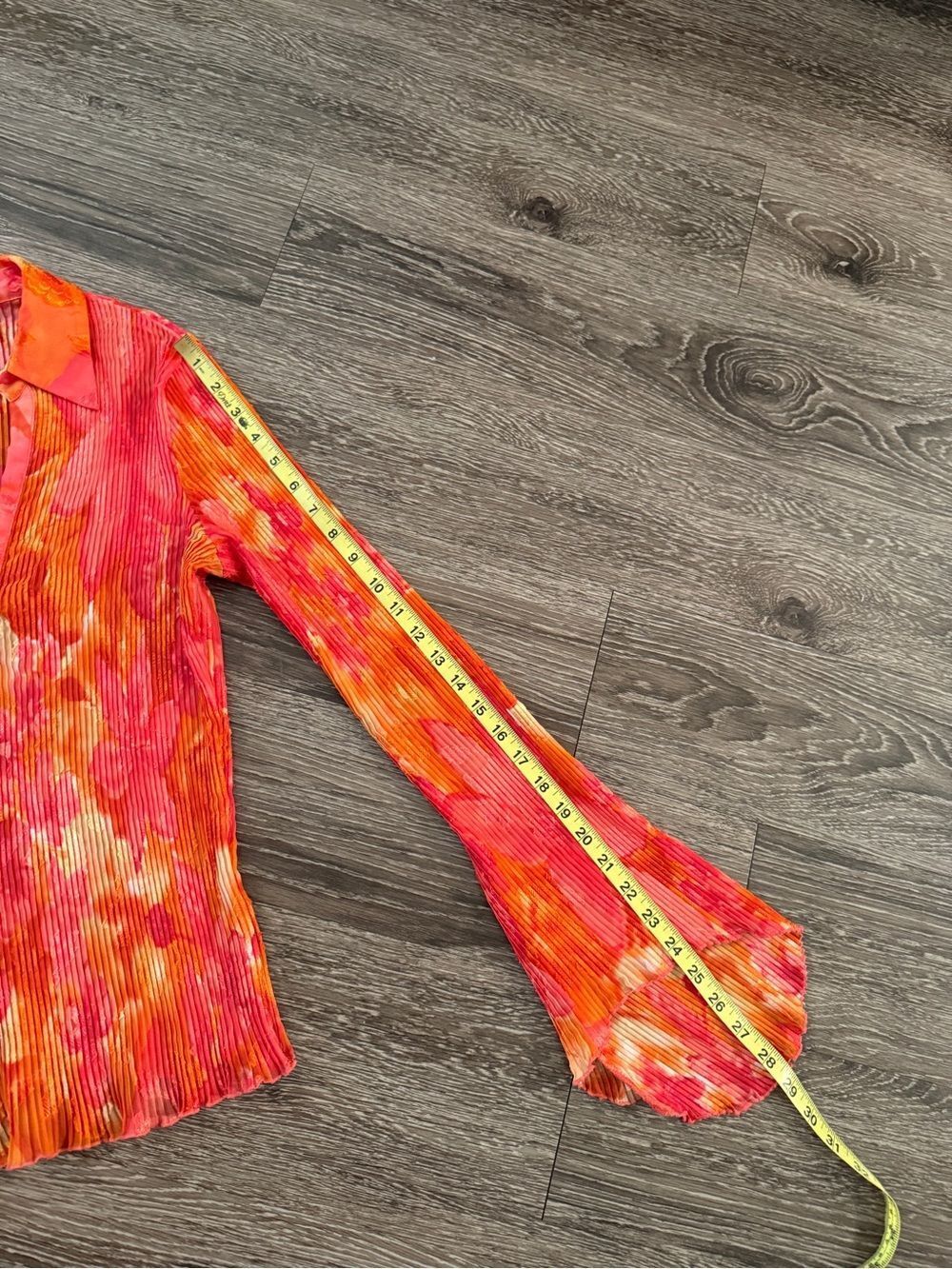 Cache Vintage Bell Sleeve Tropical Flower Blouse - Picture 6 of 7